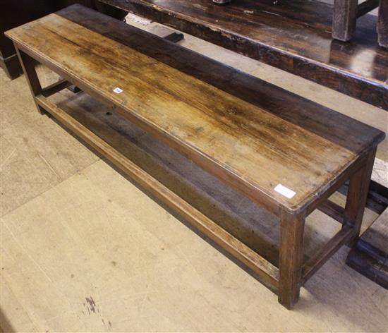 Teak? rectangular bench